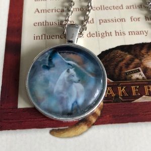 🌸NEW Howling wolf behind white wolf🌸